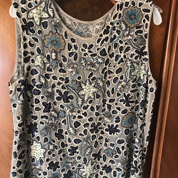 Dries Van Noten | Tops | Dries Van Noten Beaded Embroidered Top Sz